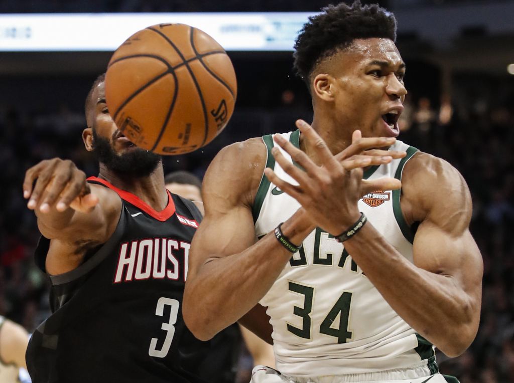 火箭碾压骑士，字母哥高光表现